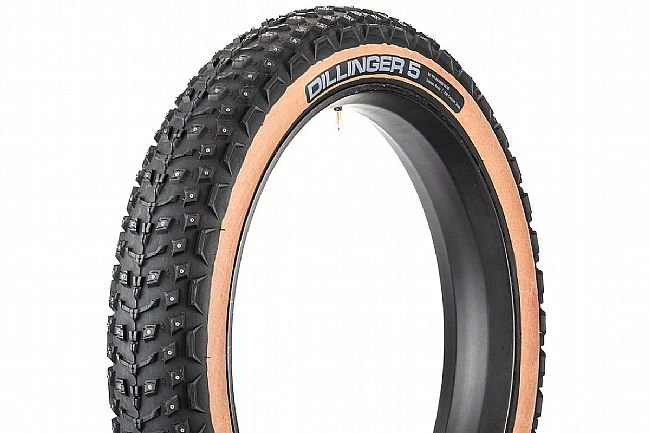 45Nrth Dillinger 5 Studded 60 TPI 26" Fat Bike Tire (Tan) 3 45Nrth Dillinger 5 Studded 60 TPI 26" Fat Bike Tire (Tan)